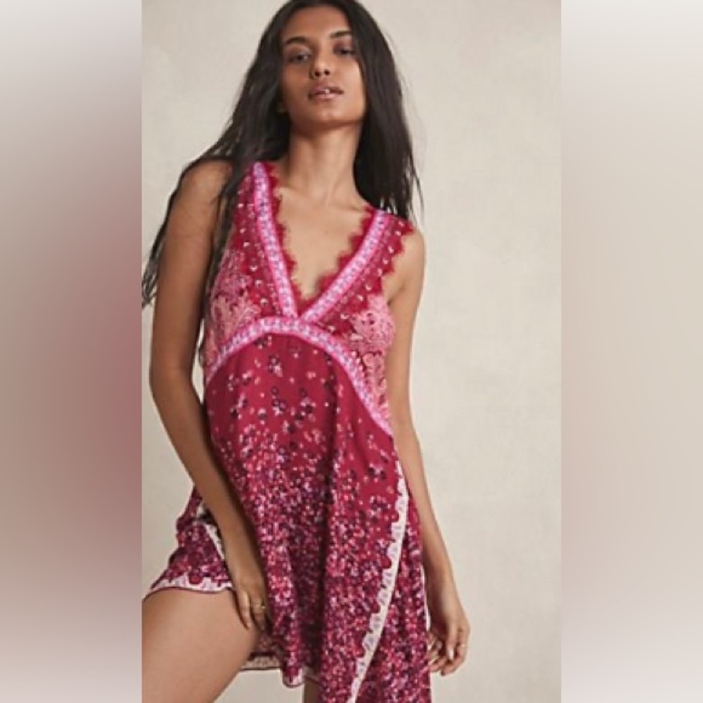 FREE PEOPLE EAST WILLOW TRAPEZE DRESS